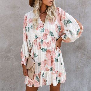 VICI Hickory Floral Smocked Dress Lovestitch
